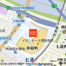 ソユーゲームフィールド堺鉄砲町店付近の地図