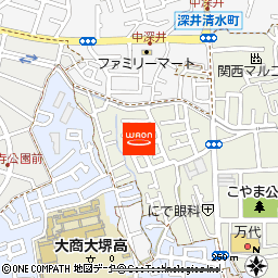 グルメシティ深井駅前店付近の地図