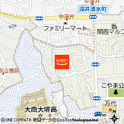 グルメシティ深井駅前店付近の地図