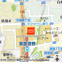 ＳＯＹＵ　ＧＡＭＥ　ＦＩＥＬＤ　みのおキューズモール店付近の地図