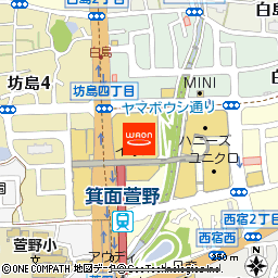 ＳＯＹＵ　ＧＡＭＥ　ＦＩＥＬＤ　みのおキューズモール店付近の地図