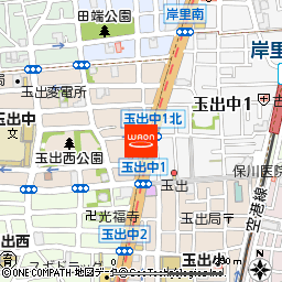 100円クリーニングコインズ玉出西店付近の地図