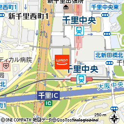 イオンモールSENRITO専門館付近の地図