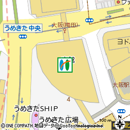 大阪支店付近の地図