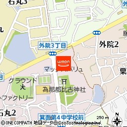 マックスバリュ箕面外院店付近の地図