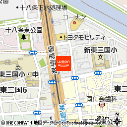 ダイエー東三国店・イオンフードスタイル付近の地図