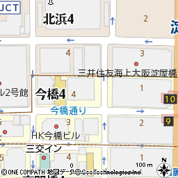 大阪支店付近の地図