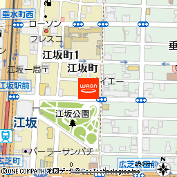 ダイエー江坂公園前店付近の地図