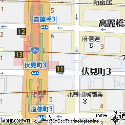 大阪営業部付近の地図