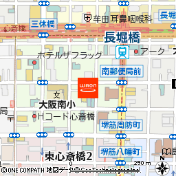 ｇａｔｔｏ＋心斎橋店付近の地図