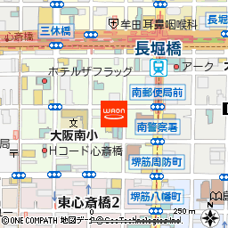 ｇａｔｔｏ＋心斎橋店付近の地図