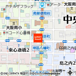 foodium東心斎橋付近の地図