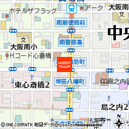 foodium東心斎橋付近の地図