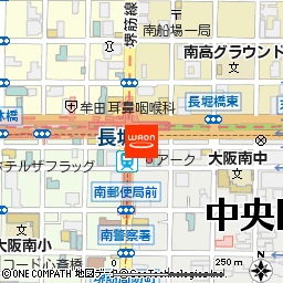 メンズネイルサロン大阪グランド付近の地図