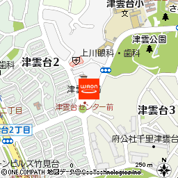 KOHYO津雲台店付近の地図