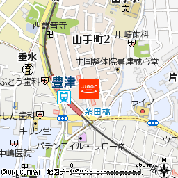 カメイ調剤薬局　吹田豊津店付近の地図