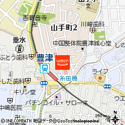 カメイ調剤薬局　吹田豊津店付近の地図