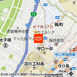 マックスバリュ太子橋店付近の地図