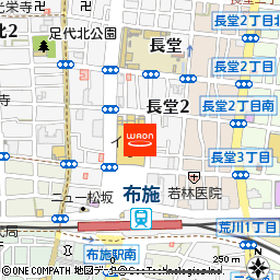 イオン布施駅前店付近の地図