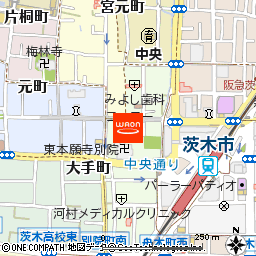 KOHYO茨木店付近の地図