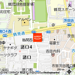 グルメシティ鶴見店付近の地図