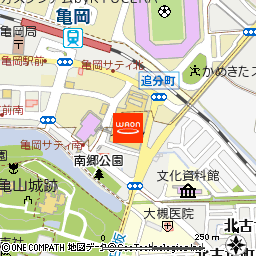 イオン亀岡店付近の地図