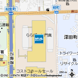 ららぽーと門真/三井アウトレットパーク大阪門真　カードデスク付近の地図