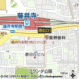藤井寺支店付近の地図