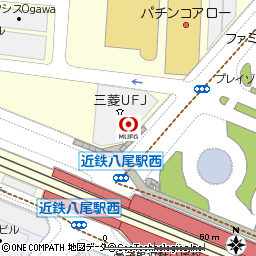 八尾駅前支店付近の地図