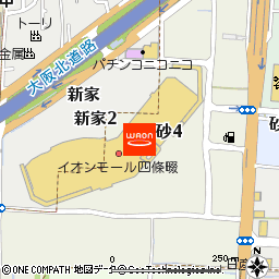 CNS四條畷店付近の地図
