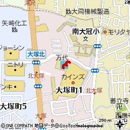 高槻大塚店付近の地図
