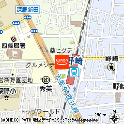 グルメシティ野崎店付近の地図