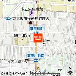 マックスバリュ瓢箪山店付近の地図