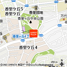 KOHYO香里ヶ丘店付近の地図