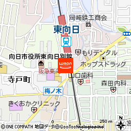 イオンフードスタイル東向日店付近の地図