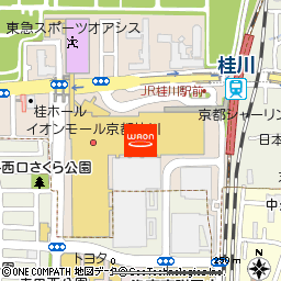 イオンスタイル京都桂川付近の地図