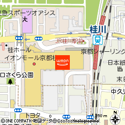 ASBeeイオンモール京都桂川付近の地図