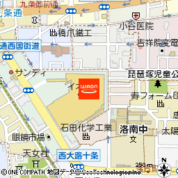 イオン京都洛南店付近の地図