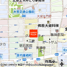 グルメシティ北山店付近の地図