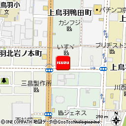 いすゞ自動車近畿株式会社・京都支店付近の地図