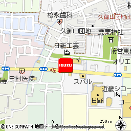 いすゞ自動車近畿株式会社・洛南支店付近の地図