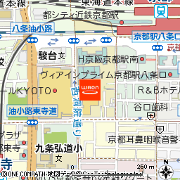 KOHYO京都店付近の地図