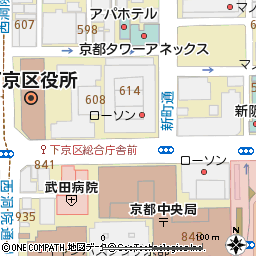 京都駅前支店付近の地図