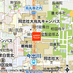 ヤオイソ　烏丸店付近の地図