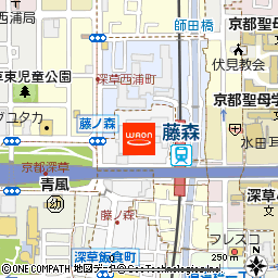 KOHYO藤森店付近の地図