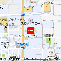 いすゞ自動車近畿株式会社・奈良支店付近の地図