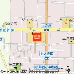 イオン桜井店付近の地図