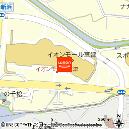 ASBeeイオンモール草津付近の地図