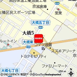 いすゞ自動車近畿株式会社・栗東支店付近の地図