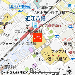 イオン近江八幡店付近の地図